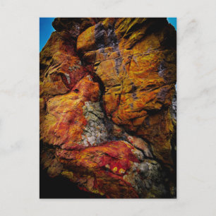 Kleurrijke Rotsformatie Natuurlijke Mineraal Textu Briefkaart