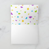 Kleurrijke rotsklimmen bedankkaart (Binnen)