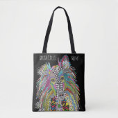 Kleurrijke Rough Collie Mom Canvas tas (Voorkant)