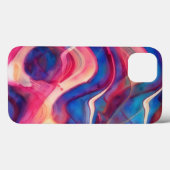 Kleurrijke roze en blauwe marmeren kunst telefoonh Case-Mate iPhone case (Achterkant (horizontaal))