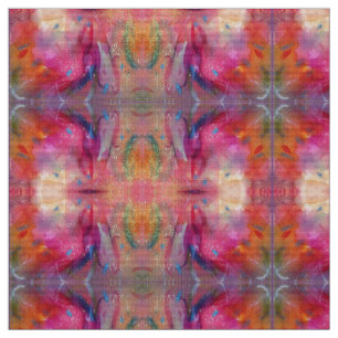 KLEURRIJKE ROZE FUCHSIA BLAUW ABSTRACT STOF