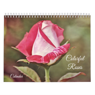 Kleurrijke Rozen Bloemenkalender Kalender