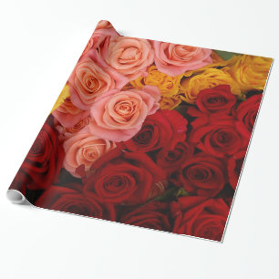 Kleurrijke Rozen Cadeaupapier