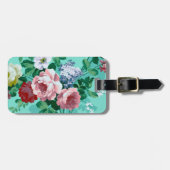 Kleurrijke Rozen en bloemen Bagagelabel (Voorkant horizontaal)