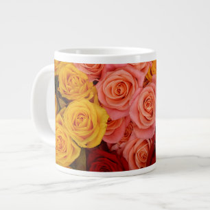 Kleurrijke Rozen Grote Koffiekop