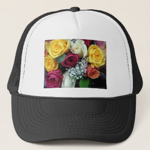 Kleurrijke Rozen Trucker Pet