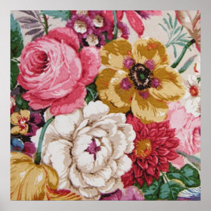 Kleurrijke Rozen voor meisjes die Floral schilder Poster