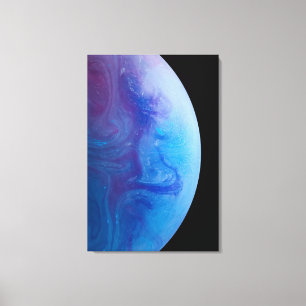 Kleurrijke ruimte canvas afdruk