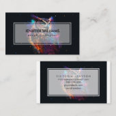 kleurrijke ruimteuil visitekaartje (Voorkant / Achterkant)