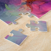 Kleurrijke Russische Blauwe kat Legpuzzel (Zijkant)