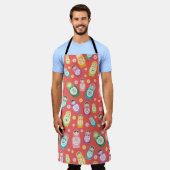 Kleurrijke Russische Doll Schort (Gedragen)