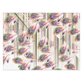 Kleurrijke rustieke veren Modern Pattern Tafelkleed (Voorkant (Horizontaal))
