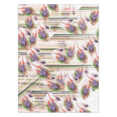 Kleurrijke rustieke veren Modern Pattern Tafelkleed (Voorkant)