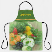 kleurrijke ruwe groenten schort (Voorkant)