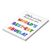 Kleurrijke sabuela notitieblok (Gedraaid)