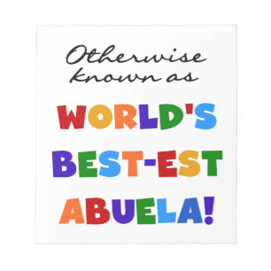 Kleurrijke sabuela notitieblok