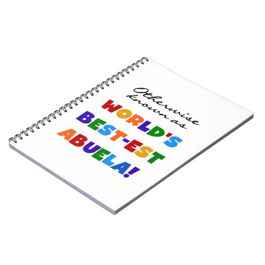 Kleurrijke sabuela notitieboek (Linkerzijde)