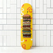 Kleurrijke Sandwich Stack artwork Skateboard