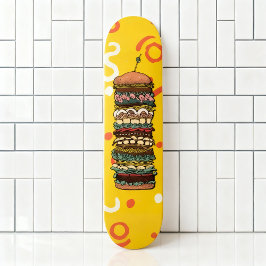 Kleurrijke Sandwich Stack artwork Skateboard