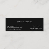 kleurrijke schaar FAUX glitter Mini Visitekaartje (Achterkant)