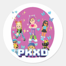 Kleurrijke Schattigee Gamer Sticker voor Kinderen,