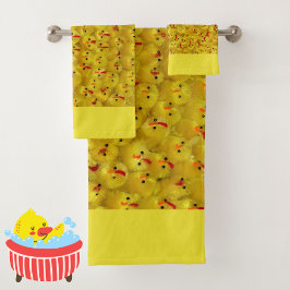 Kleurrijke Schattigee gele paaskuiken Patroon Mode Bad Handdoek