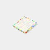 Kleurrijke Schattigee Puppy Paw Prints Post-it® Notes (Schuin)