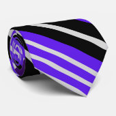 Kleurrijke Schattigee Stripes Pattern Stropdas (Opgerold)