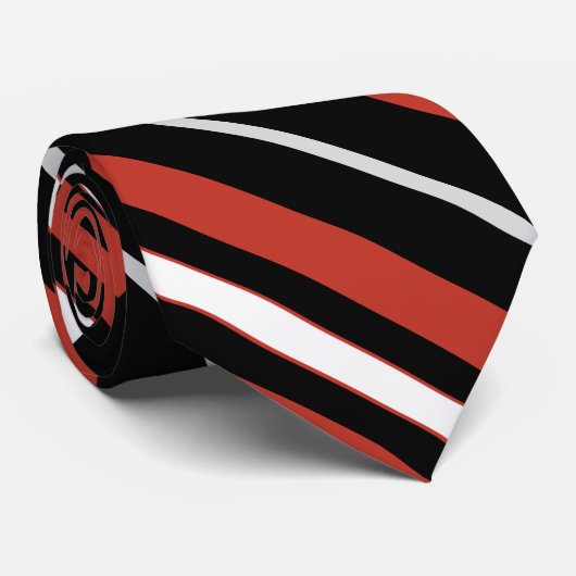 Kleurrijke Schattigee Stripes Pattern Stropdas (Opgerold)