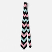 Kleurrijke Schattigee Stripes Pattern Stropdas (Voorkant)