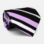 Kleurrijke Schattigee Stripes Pattern Stropdas (Opgerold)