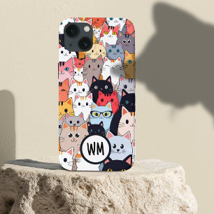 Kleurrijke Schattigee Warm Te veel Katten Custom N iPhone 13 Hoesje