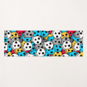 kleurrijke schedels yogamat (Voorkant (horizontaal))