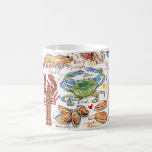 Kleurrijke Schelpdieren Koffiemok
