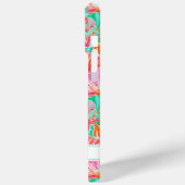 Kleurrijke Schelpen met Monogram Case-Mate iPhone Case (Achterkant / Links)