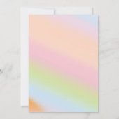 Kleurrijke schilderij Pastel Verjaardag uitnodigin Kaart (Achterkant)