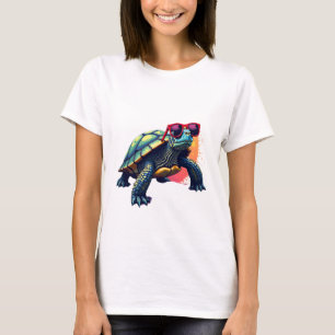 Kleurrijke Schildpad Outfit Heren Schilpad Liefheb T-shirt