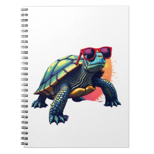 Kleurrijke Schildpad Schildpad Outfit Heren Schilp Notitieboek
