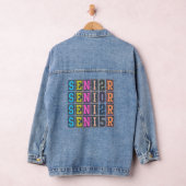 Kleurrijke SENIOR Year Design Denim Jacket (Hangar)
