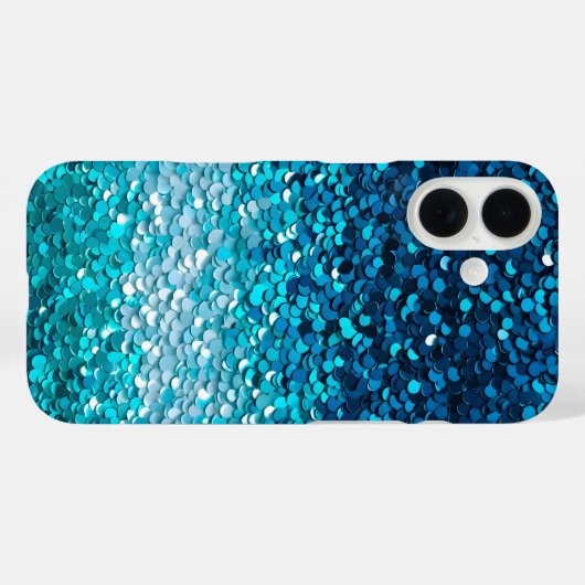 Kleurrijke Sequin Art iPhone Case (Achterkant (horizontaal))