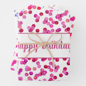 Kleurrijke Sequins en Streamers op maat Inpakpapier Vel (In situ)