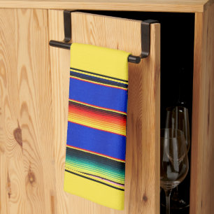 Kleurrijke serape strepen keukendoek theedoek
