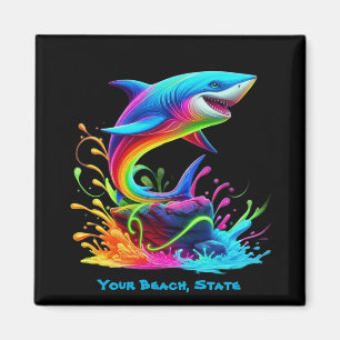 Kleurrijke Shark Splash Magneet