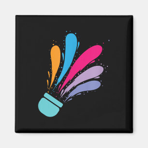 Kleurrijke Shuttle Badminton Sport Magneet