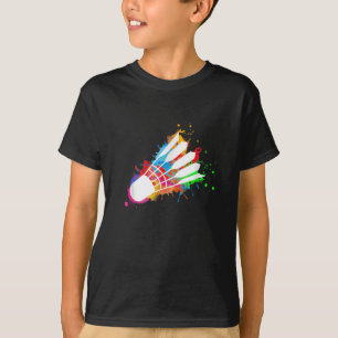 Kleurrijke Shuttle Badminton T-shirt