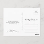 Kleurrijke sierlijke wilde bloemen dank u briefkaart (Achterkant)