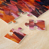 Kleurrijke silhouetten dansen legpuzzel (Zijkant)