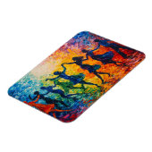 Kleurrijke silhouetten dansen magneet (Linkerzijde)