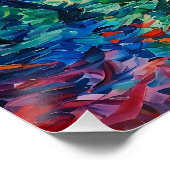 Kleurrijke silhouetten dansen perfect poster (Hoek)