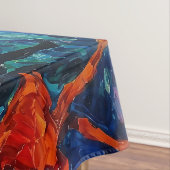 Kleurrijke silhouetten dansen tafelkleed (Voorbeeld)